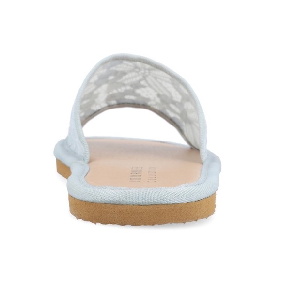 NWT Journee Collection Women’s Eniola TruComfort foam slide flat sandals blue - Picture 3 of 12